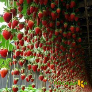 Клубника ампельная Анастасия купить по цене от 370р. в интернет-магазине «Посадика» с доставкой почтой в в Закаменске и по всей России – [изображение №1].
